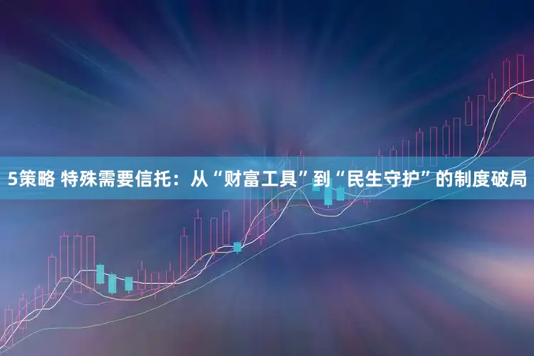 5策略 特殊需要信托：从“财富工具”到“民生守护”的制度破局